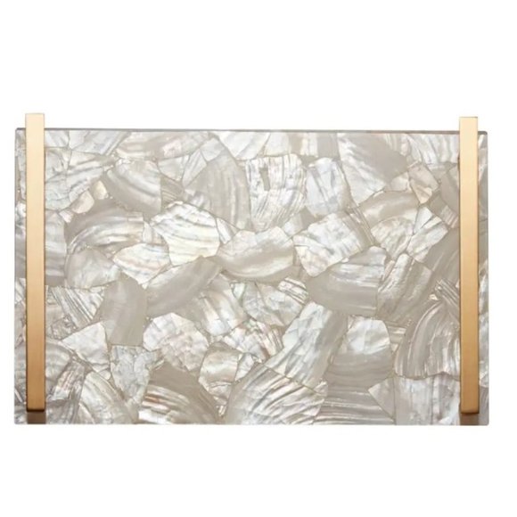 Kendra Scott Mother Of Pearl Stone Slab Tray - Picture 2 of 11